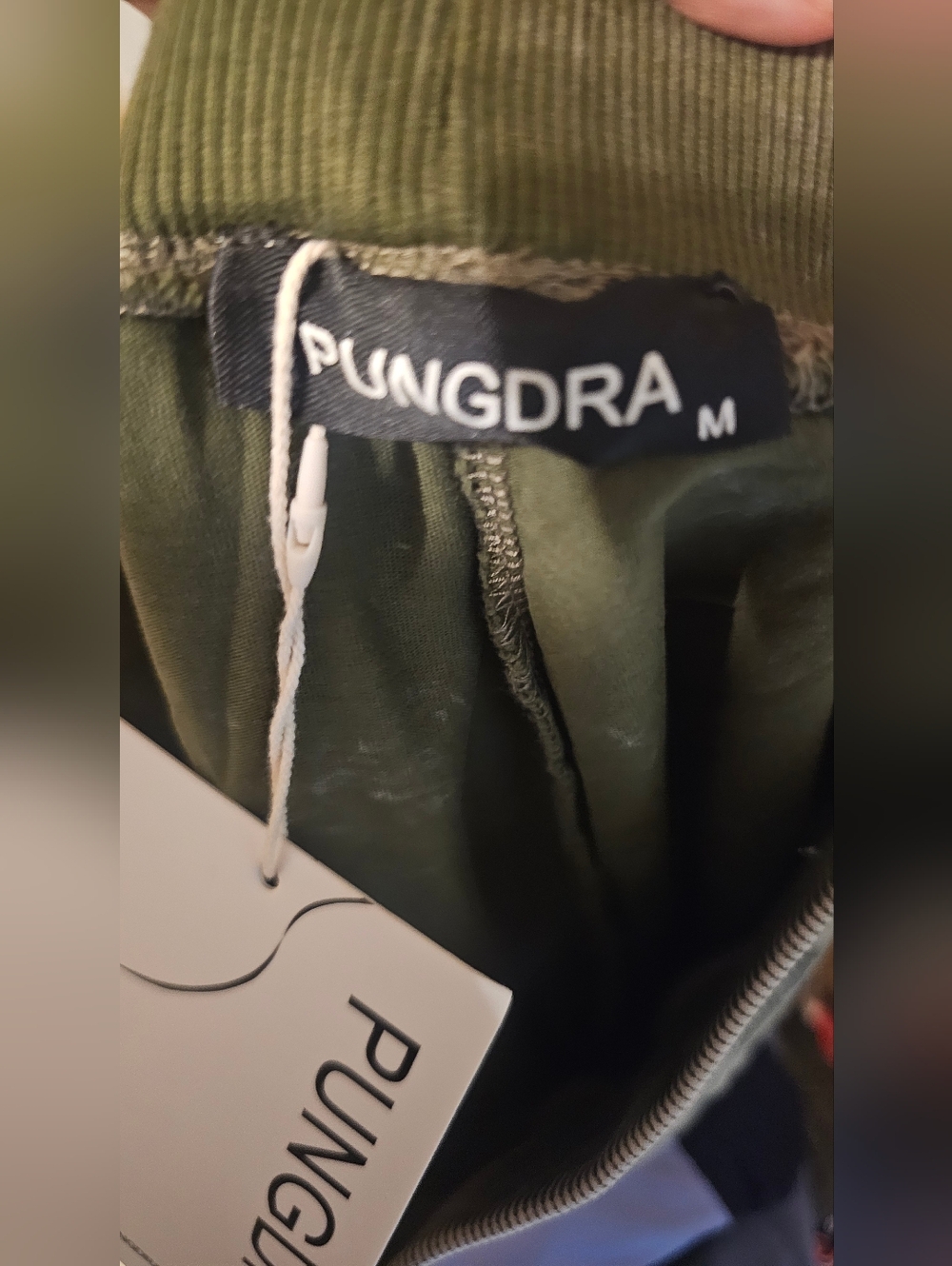 NWT..Pungdra branded gray/olive washed skort features a high-waisted design Med - Picture 8 of 10